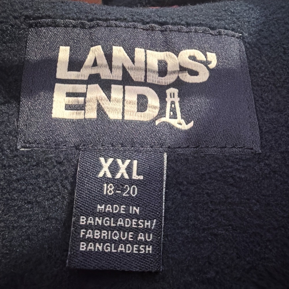 Land's End Squall Pink Waterproof Winter Jacket Parka Kids XXL (18-20) Womens L - Picture 2 of 9